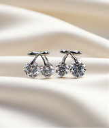 ear ring charry shape with diamond stone china