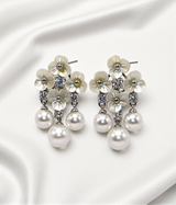 ear ring flower with pearls china