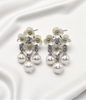 ear ring flower with pearls china