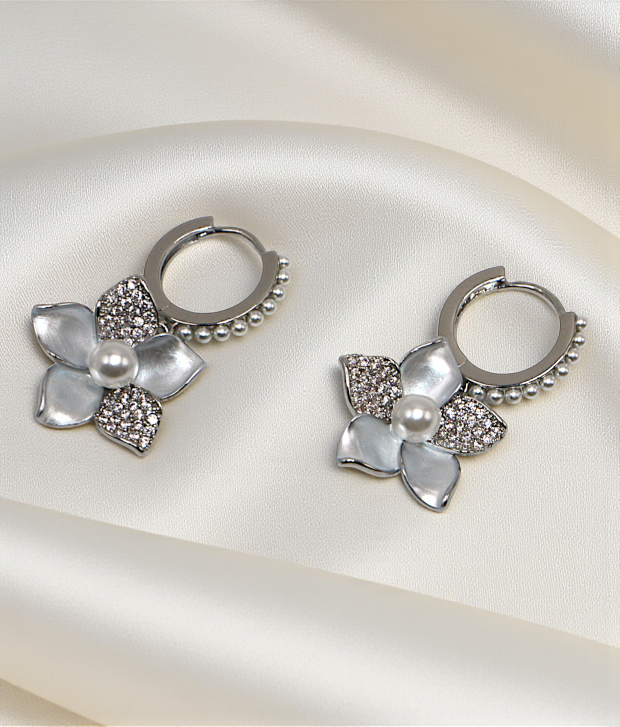 ear ring flower with daimond stone bali style china