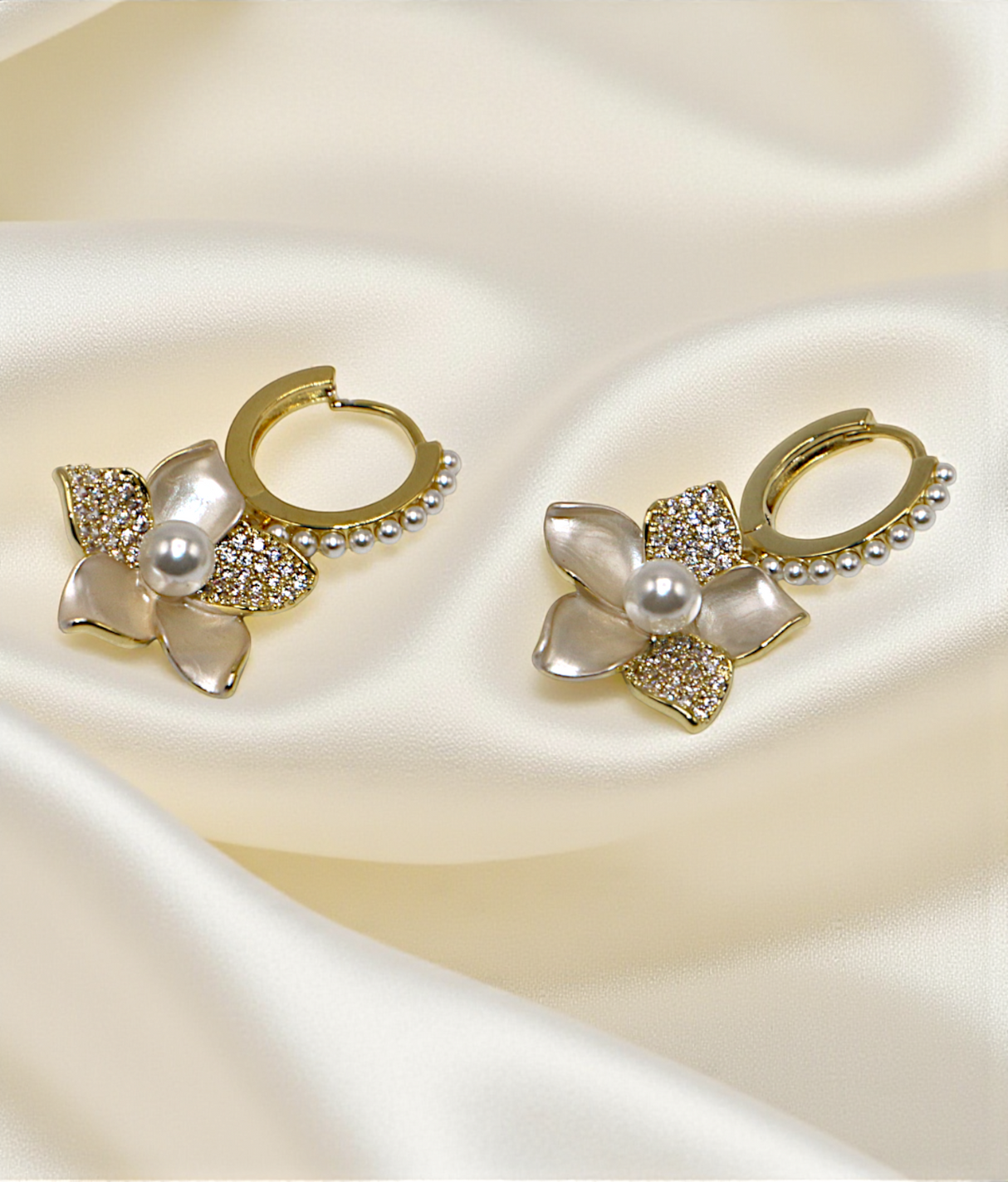 ear ring flower with daimond stone bali style china