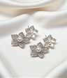 ear ring flower with diamond stone china