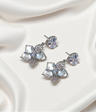 ear ring flower with diamond stone china