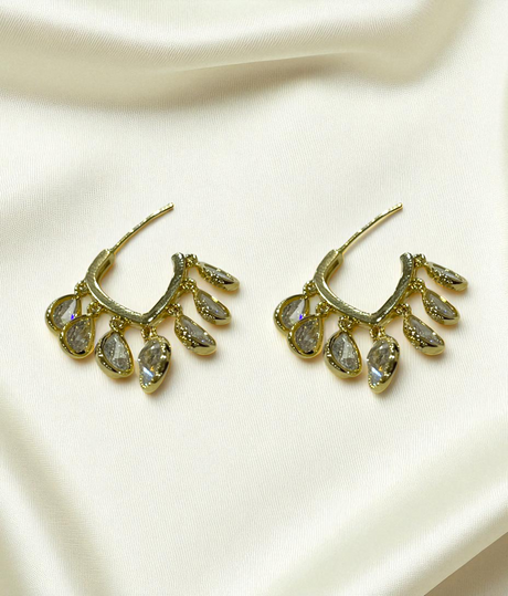 ear ring bali style with leaf stone china