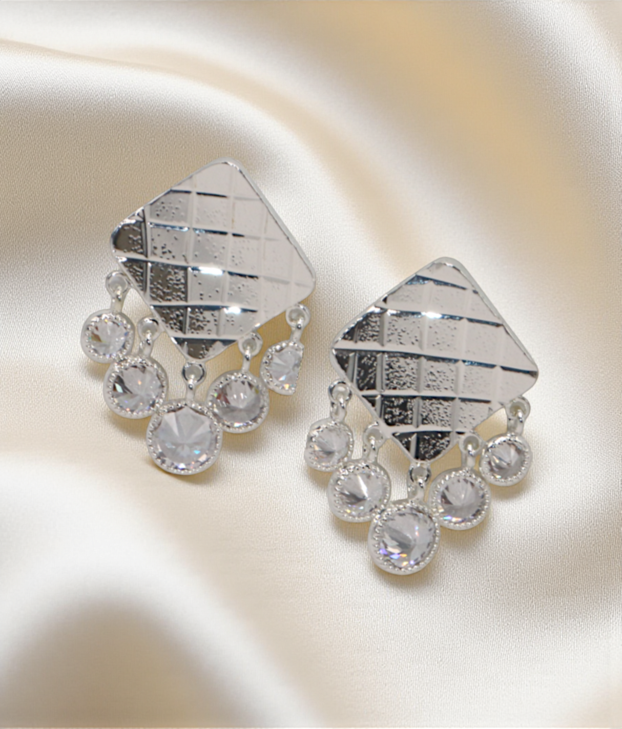 ear ring opal square shape with stone china