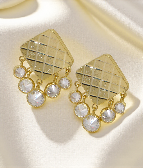ear ring opal square shape with stone china