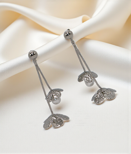 ear ring flower fancy with pearl china