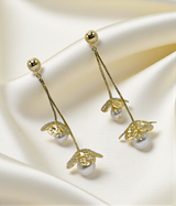 ear ring flower fancy with pearl china