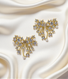 ear ring bow with diamond stone china