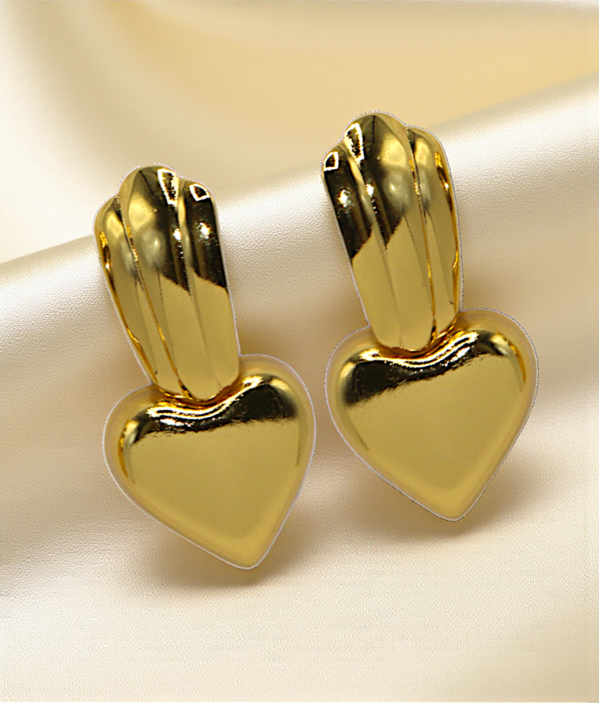 ear ring gold plated heart china