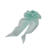hair tie bow shiny zircon mix color