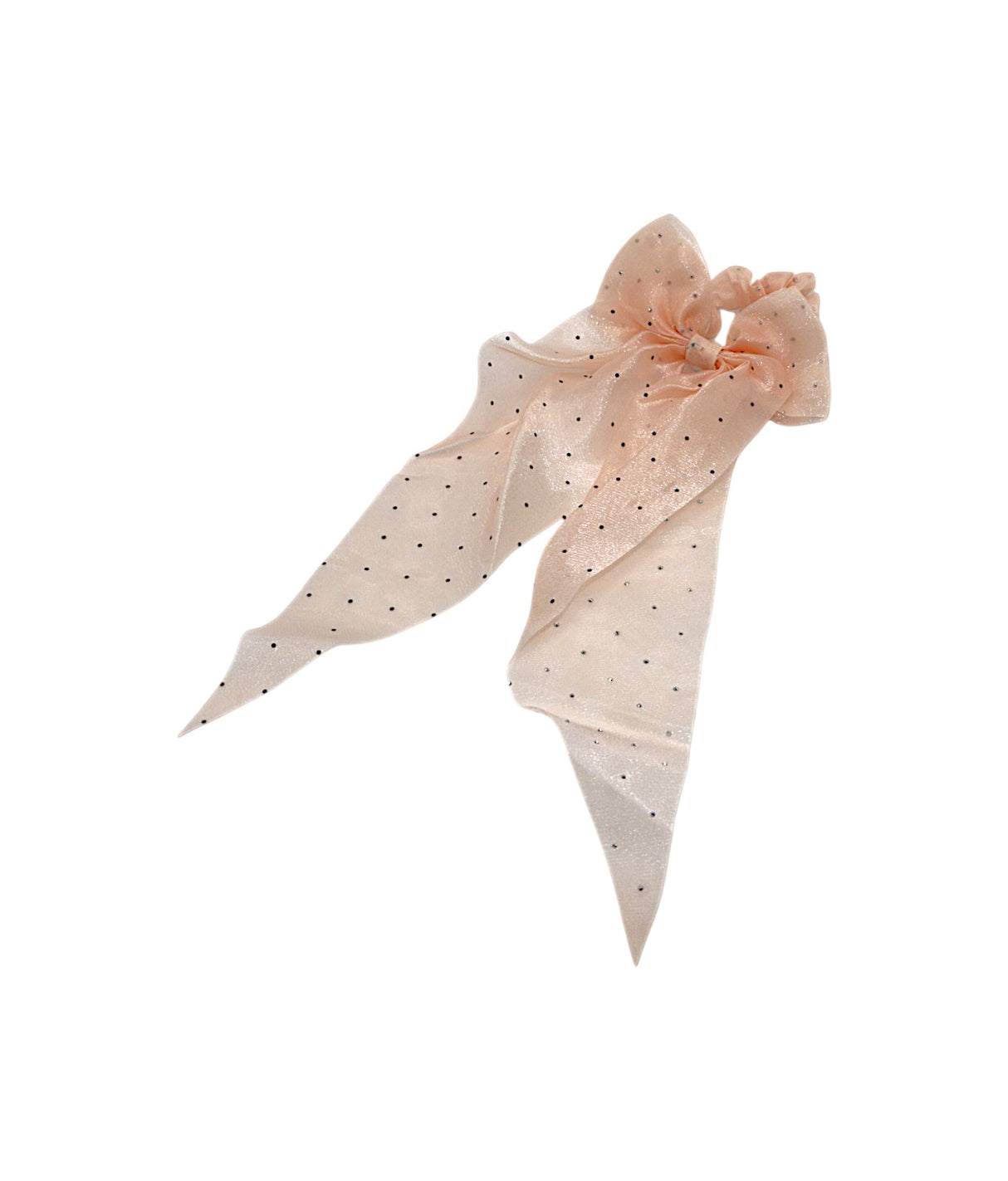 hair tie bow shiny zircon mix color