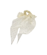 hair tie bow shiny zircon mix color