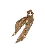 hair tie printed silk mix color