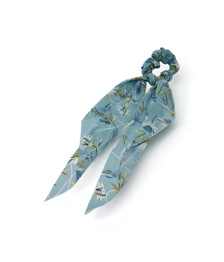 hair tie printed silk mix color