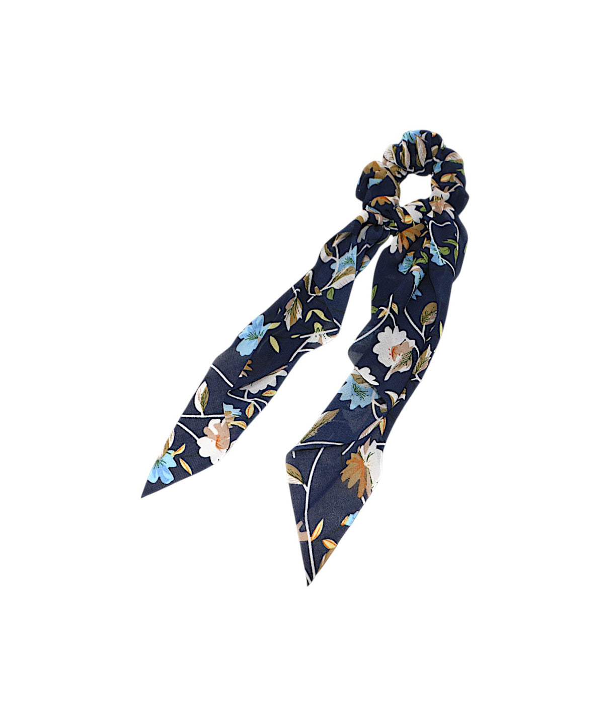 hair tie printed silk mix color
