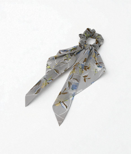 hair tie printed silk mix color