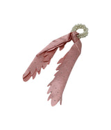 hair tie with pearls mix color