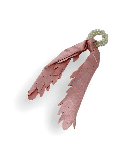 hair tie with pearls mix color