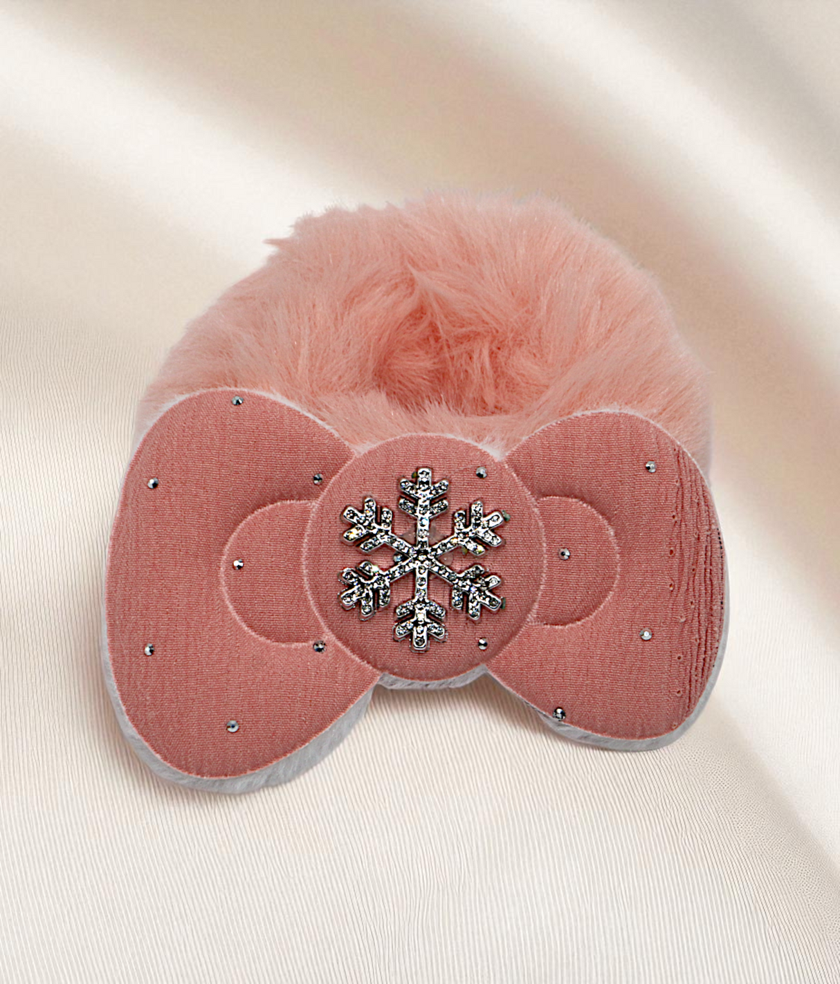 hair tie furr with bow mix color