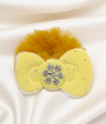 hair tie furr with bow mix color
