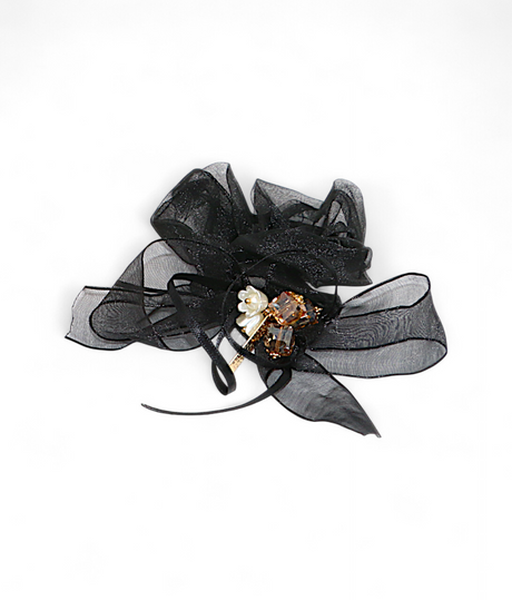 scrunchie mix color with organza bow pearls china
