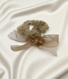 scrunchie mix color with organza bow  pearls china