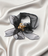 scrunchie mix color with organza bow  pearls china