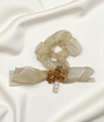 scrunchie mix color with organza bow  pearls china