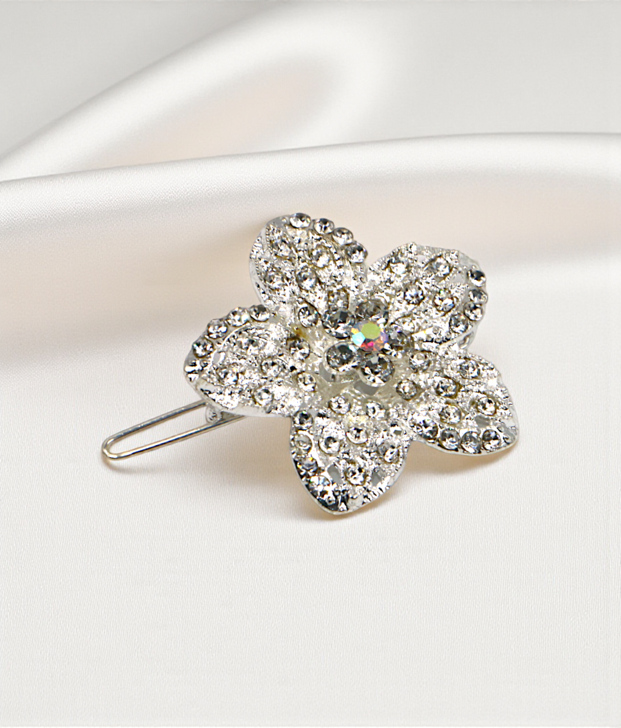 hair pin matel fancy flower