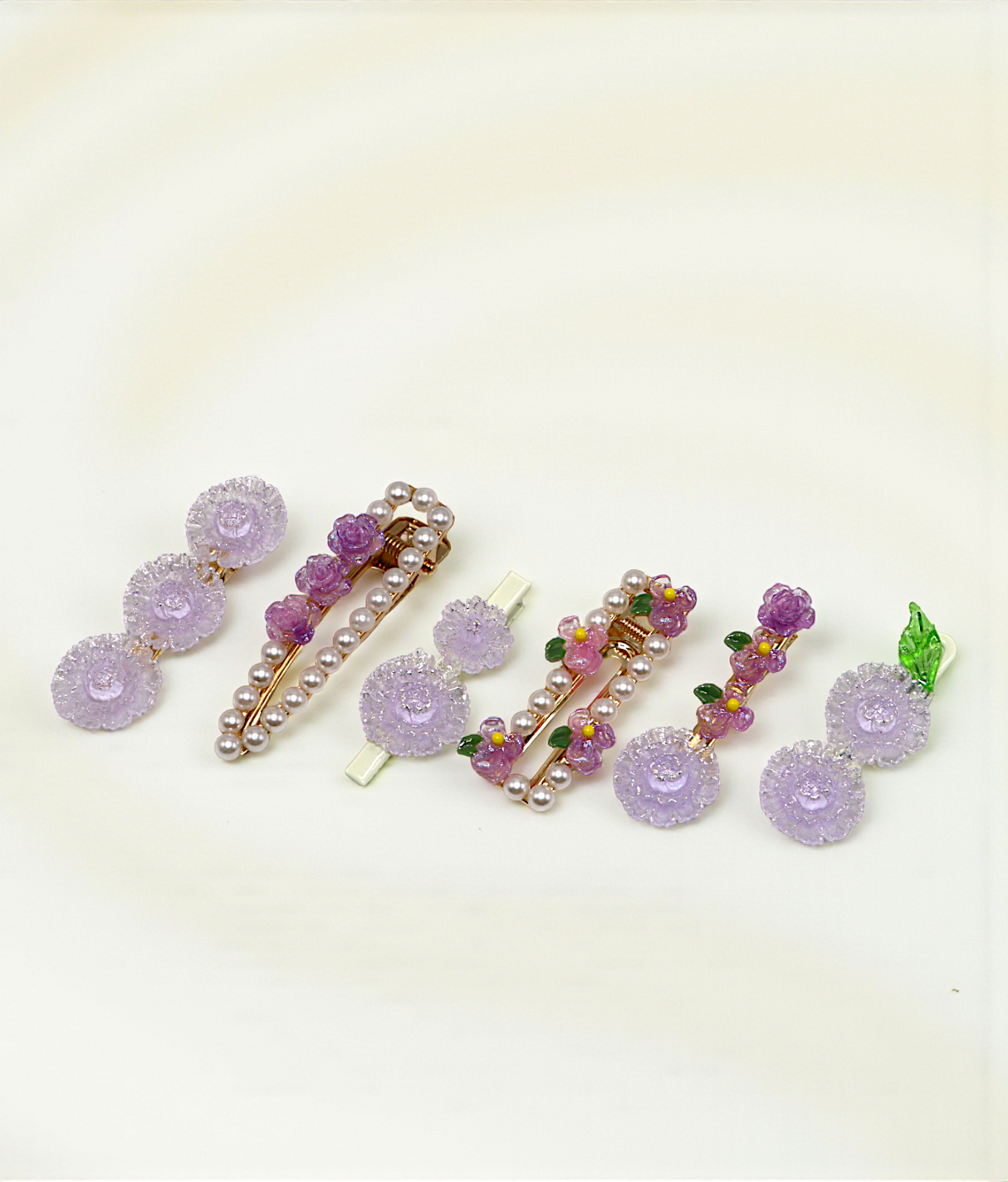 hair pin set flower and beads china
