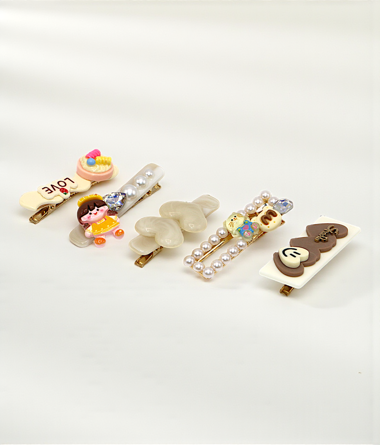 hair pin set cute doll and beads china