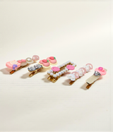 hair pin set mix color heart and beads china