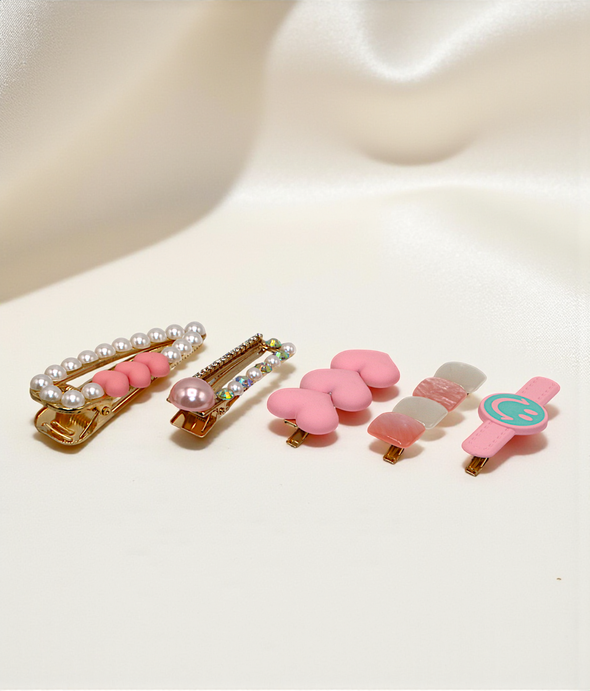 hair pin set heart and pearls china