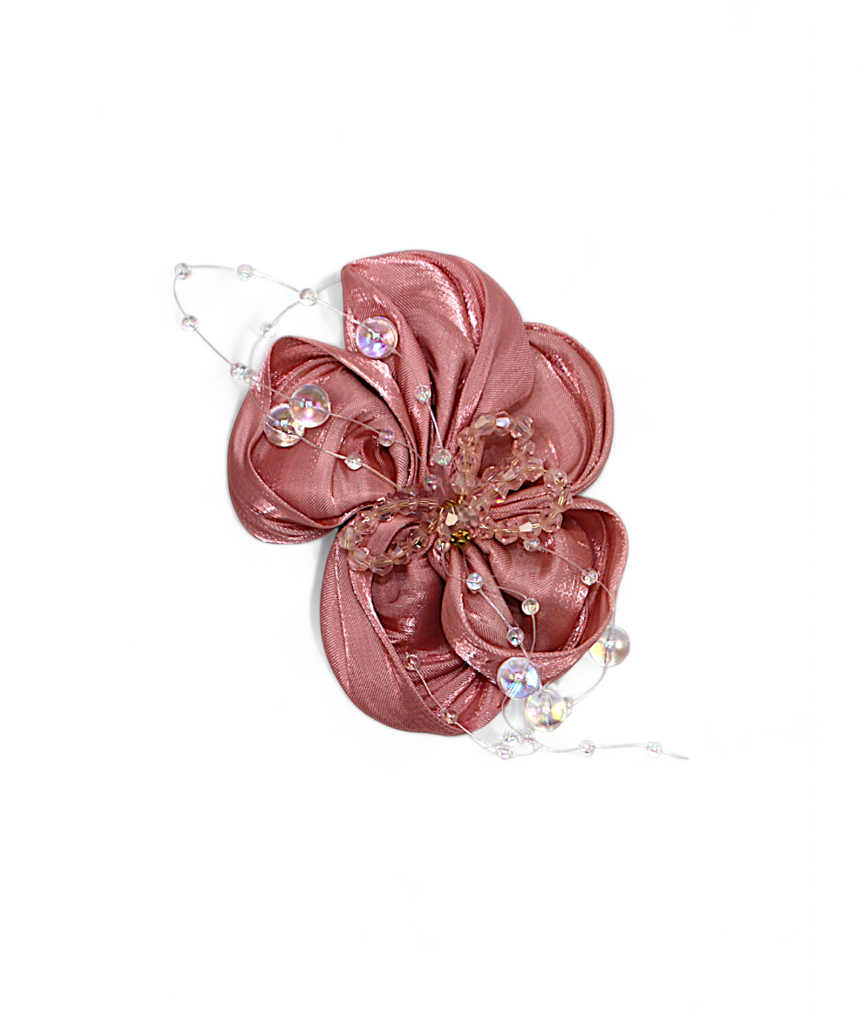 hair pin multi color flower and pearls china