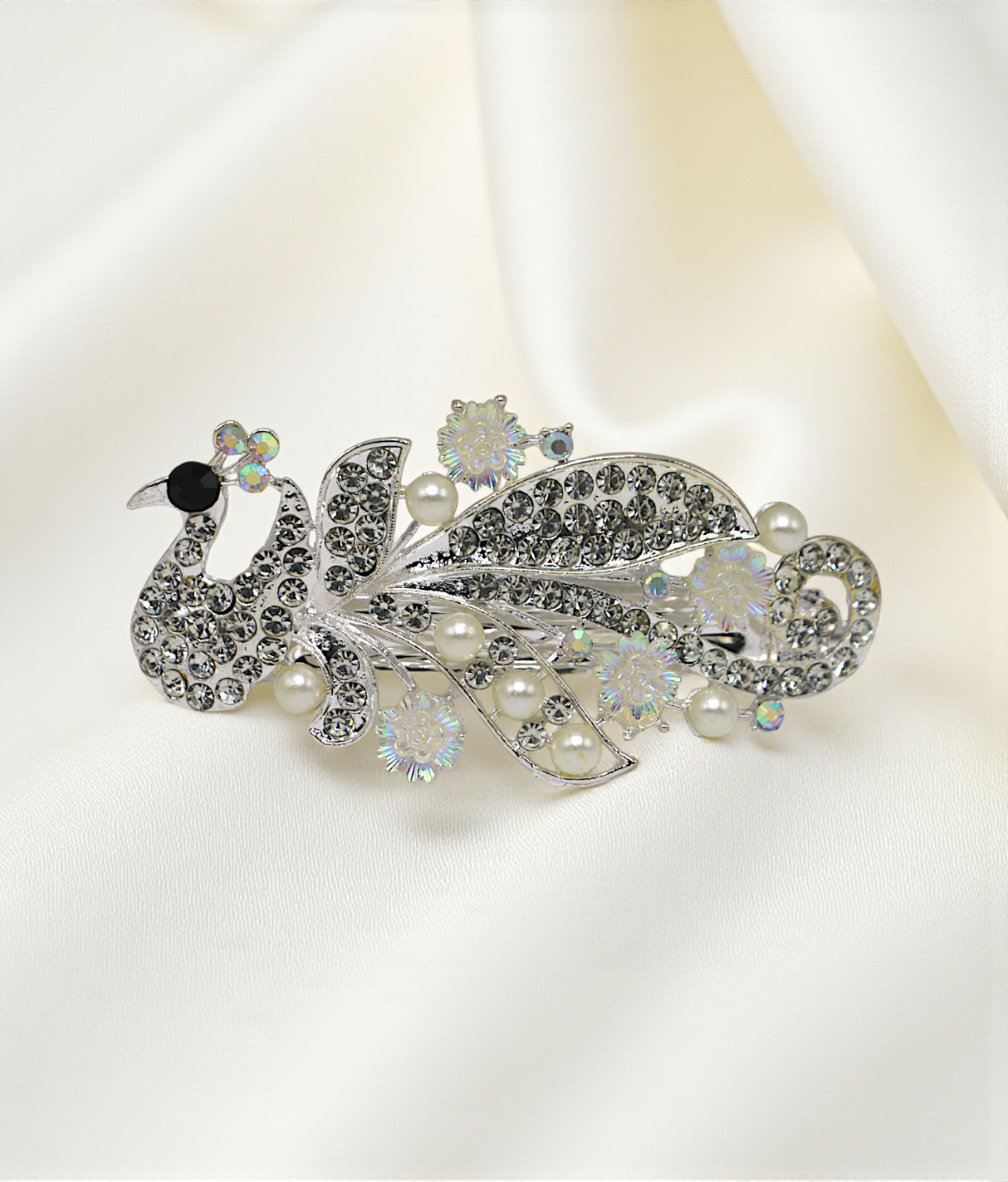 hair clip fancy peacock shape