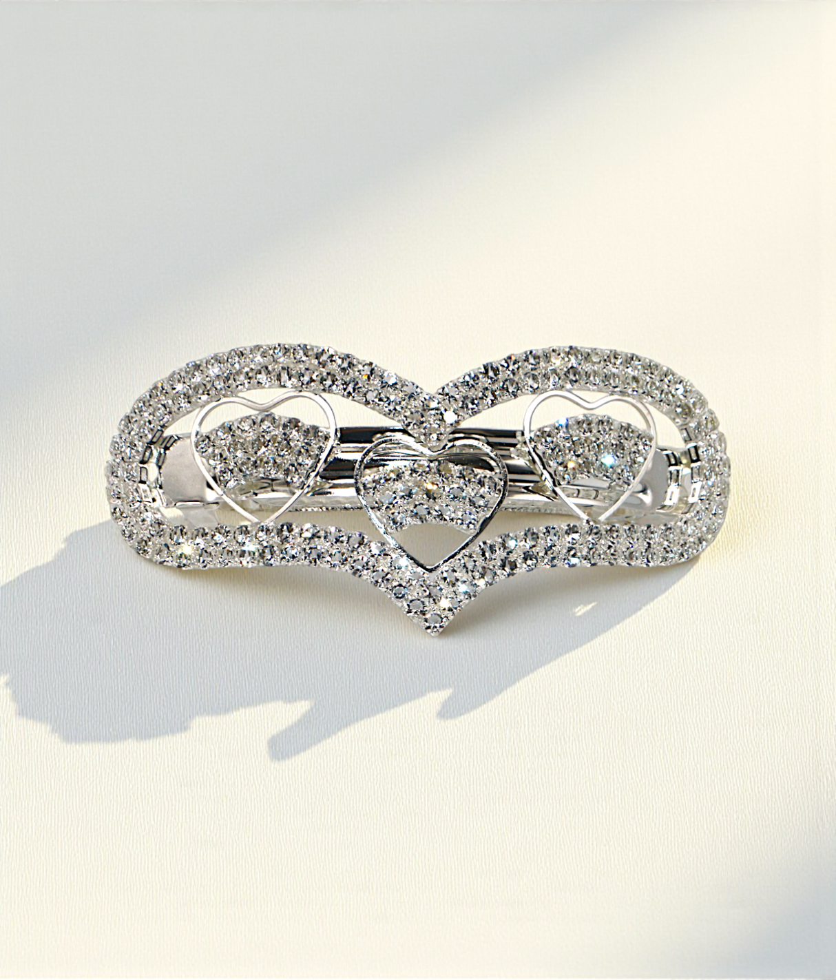 hair clip fancy heart shape