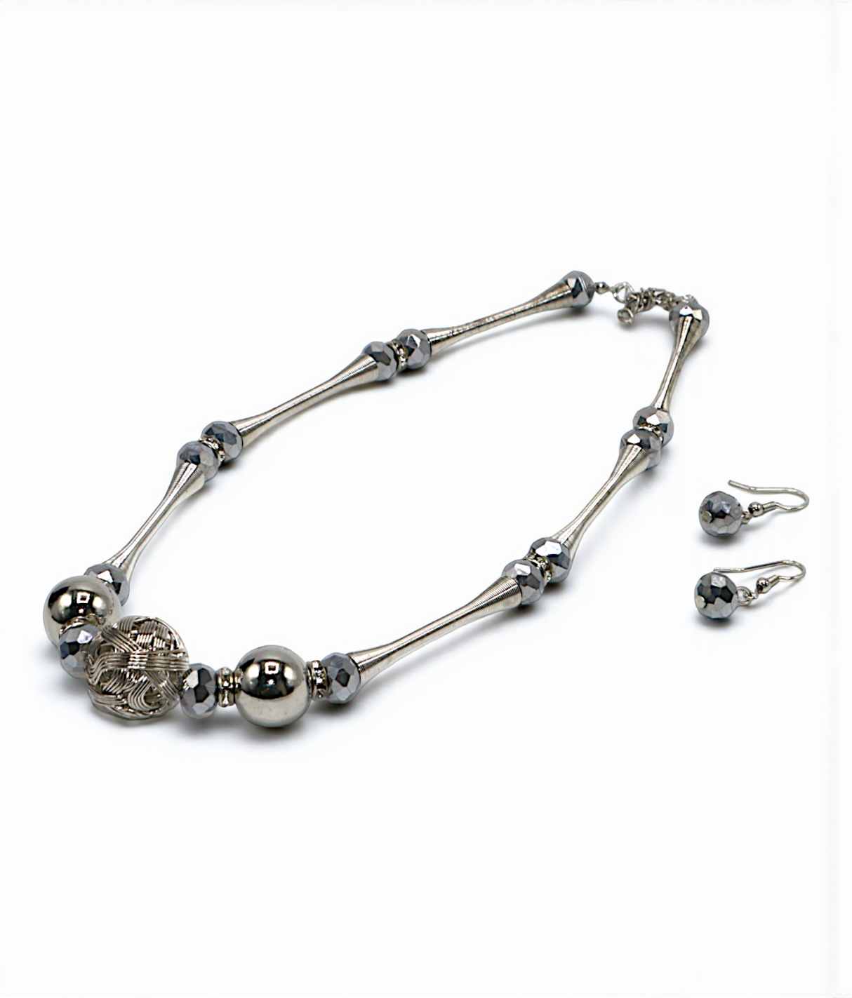 elagent mala & earrings set