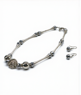 elagent mala & earrings set
