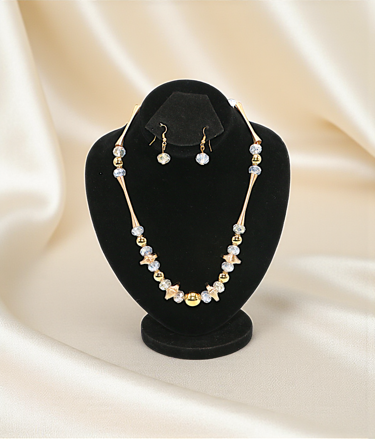 elagent mala & earrings set