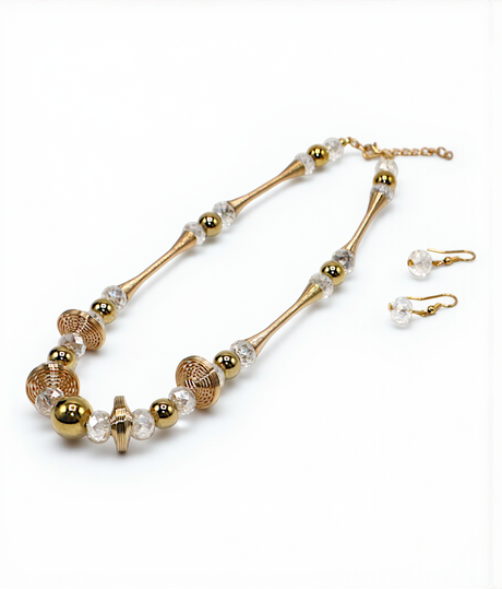 elagent mala & earrings set