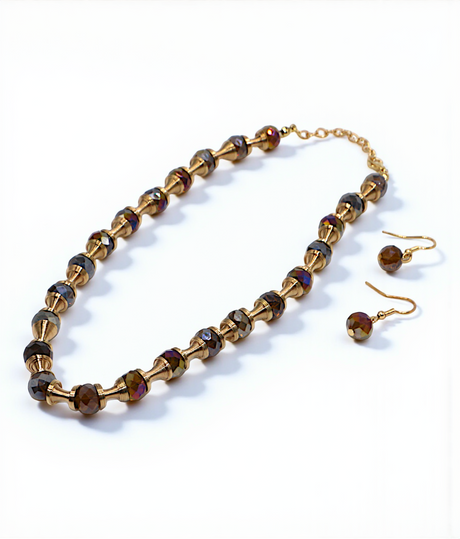 elagent mala & earrings set