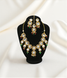 necklace set elegant gold plated kundan