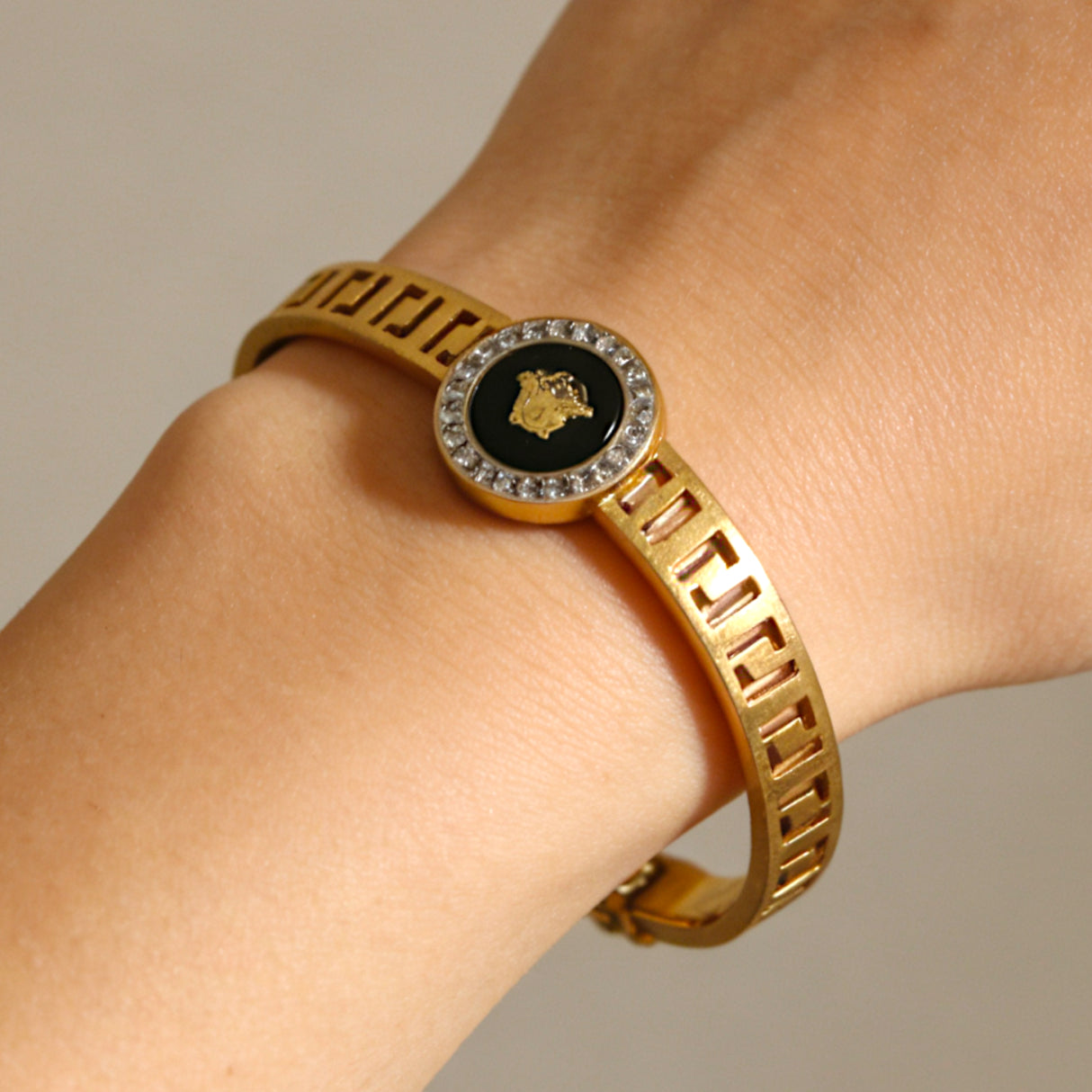 ladies bracelet gold plated