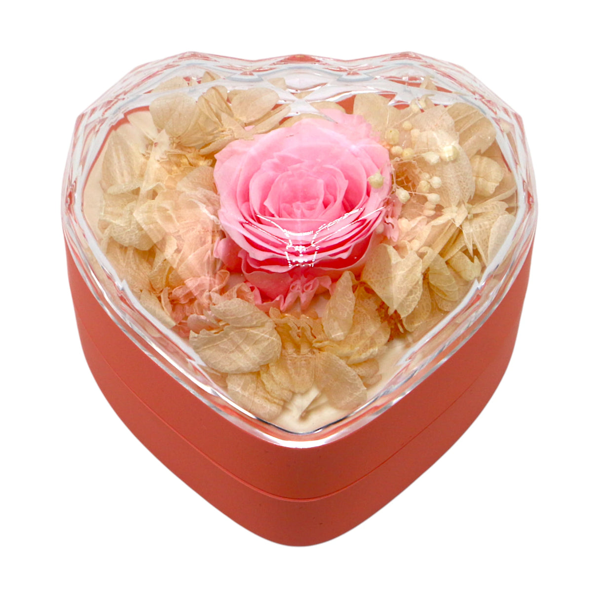 pendant gift box with pink flower