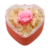 pendant gift box with pink flower