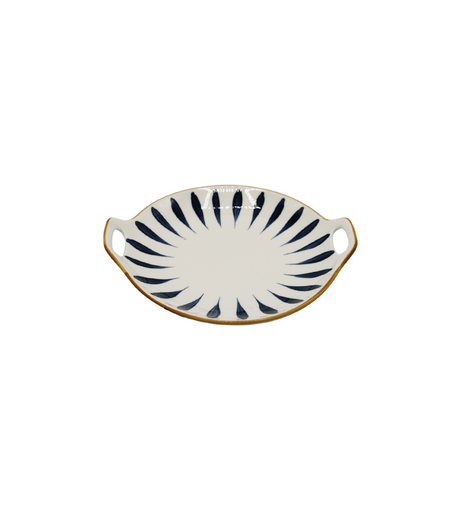 line dish 9" china