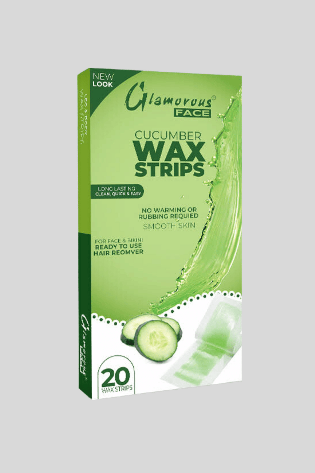 glamorous body wax strips cucumber 20p