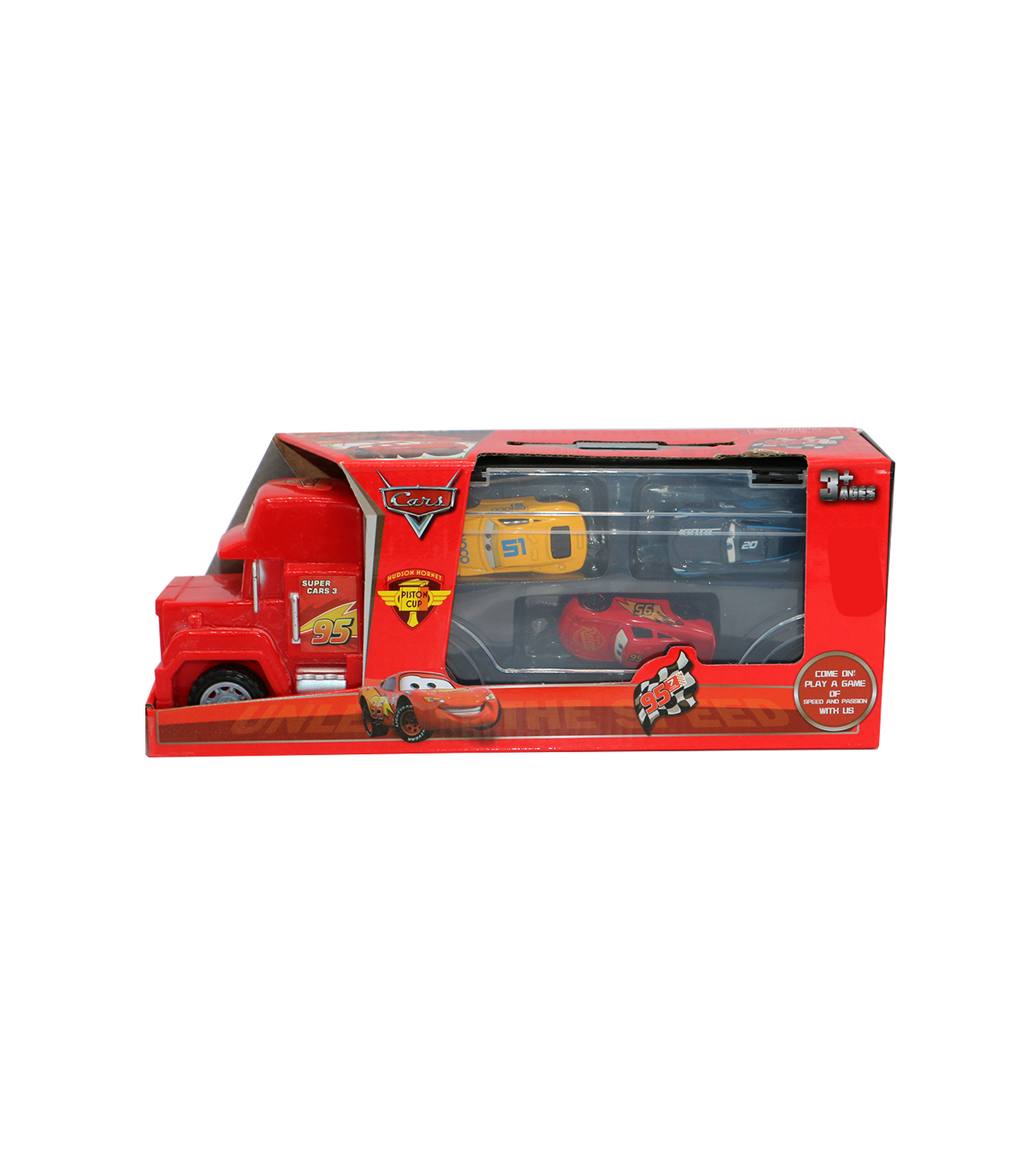 friction truck with cars 1688-4