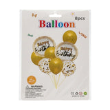 foil balloon happy birthday 8pc